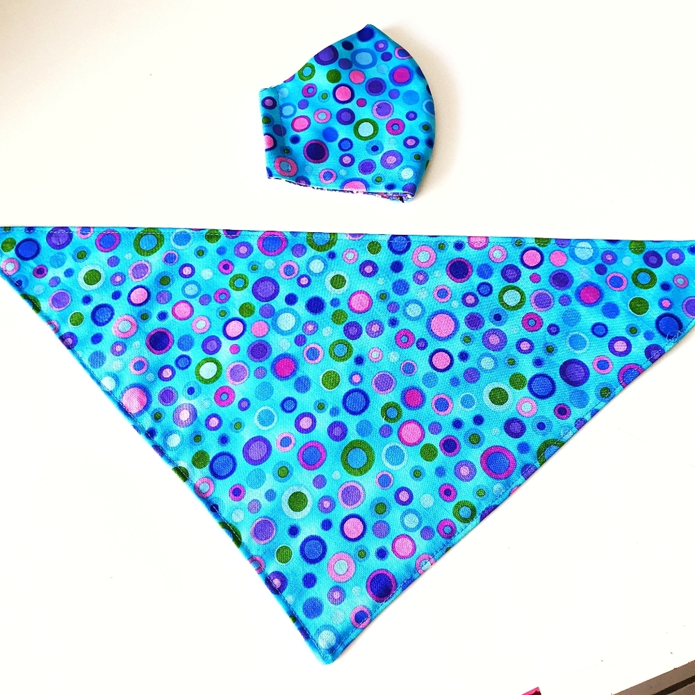 3 for $15 * Pablo Snap On Dog Bandanas & Face Mask - Picture 5 of 12